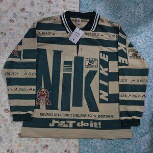 Nike Green Long-Sleeve Polo Shirt